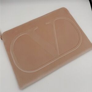 Valentino Light Pink Velvet Laptop Sleeve